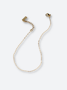 14K Gold Filled dainty anklet salty threads
