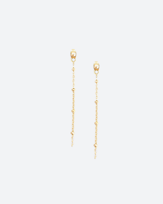 Katia Gold Backup Drop Earrings