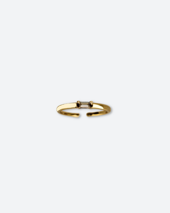 baguette gold ring from salty threads