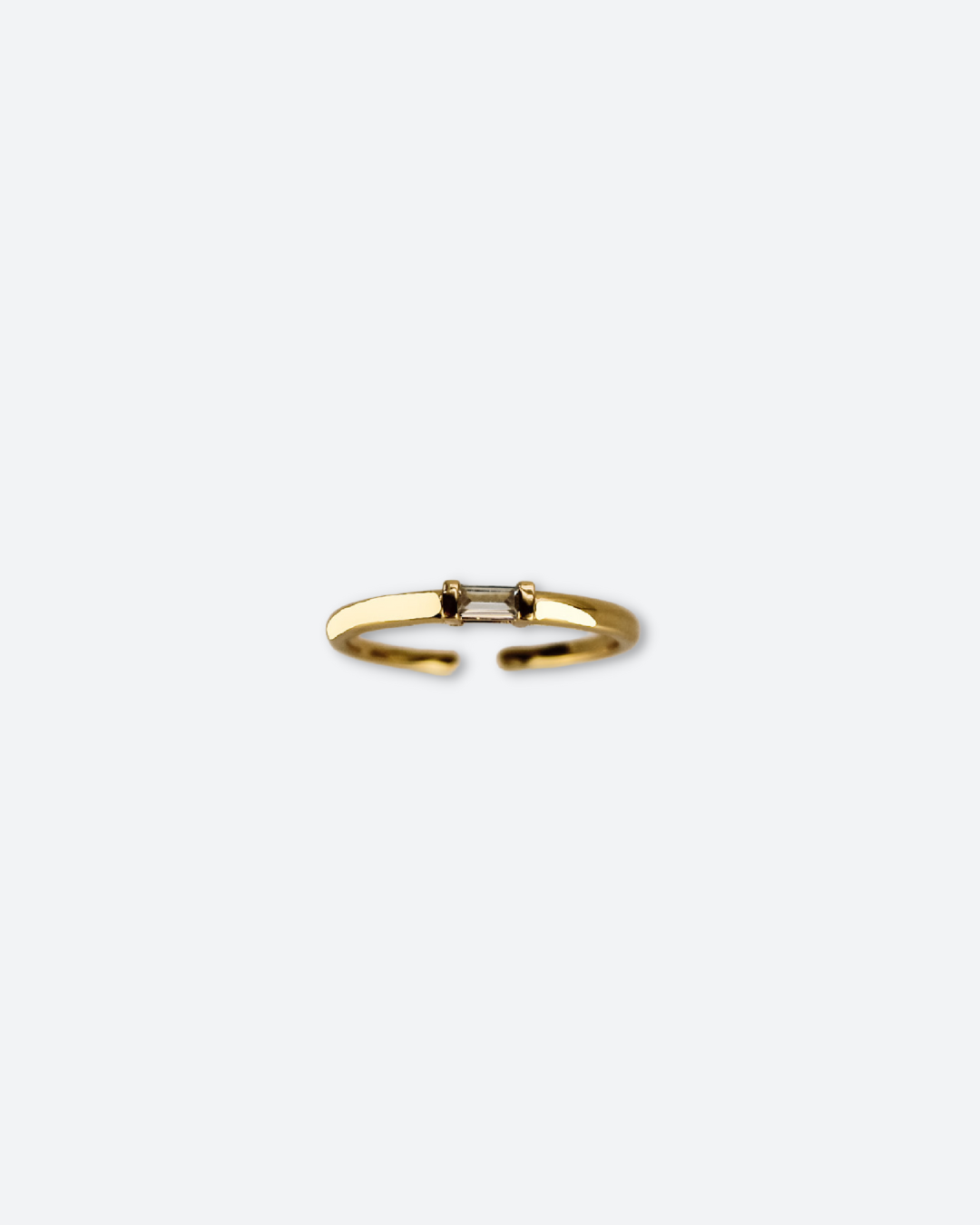 baguette gold ring from salty threads