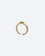 Load image into Gallery viewer, gold baguette ring from salty threads