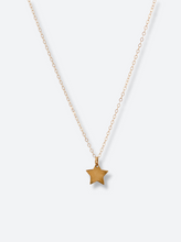 Load image into Gallery viewer, 14k gold filled star pendant necklace salty threads