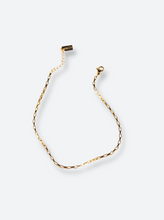 Load image into Gallery viewer, 18k gold plated stainless steel rectangular chain bracelet salty threads