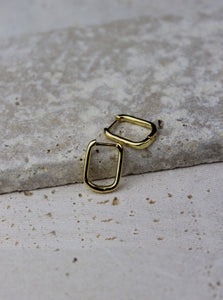 gold mini hoop earrings from salty threads