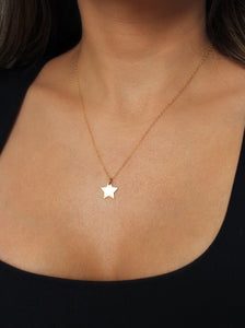 14k gold filled star pendant necklace salty threads