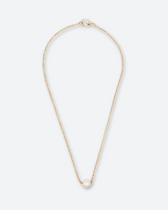 Ariana Single Pearl Necklace - Salty Threads
