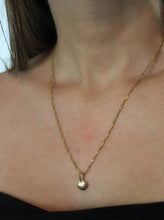 Load image into Gallery viewer, gold pendant gold heart necklace from salty threads