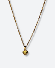 Load image into Gallery viewer, gold puffed heart necklace from salty threads