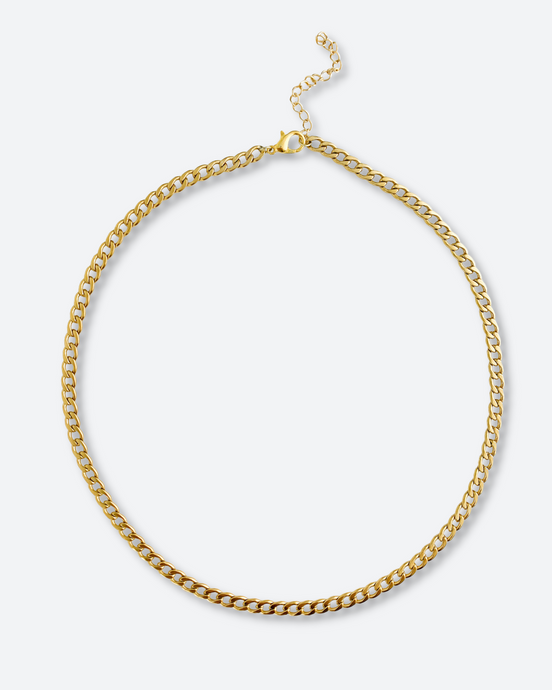 Claudia Cuban Chain Gold Necklace - Salty Threads