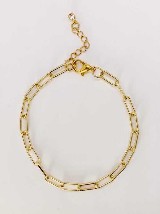 Maggie Gold Chain Bracelet - Salty Threads