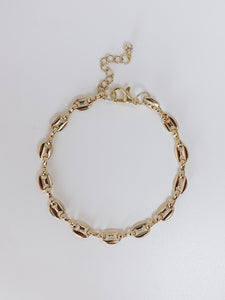Gina Gold Link Bracelet - Salty Threads