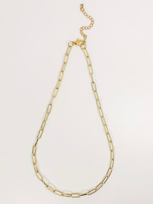 Maggie Gold Chain Necklace - Salty Threads