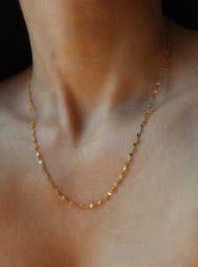 shiny chain gold stainless steel necklace salty threads