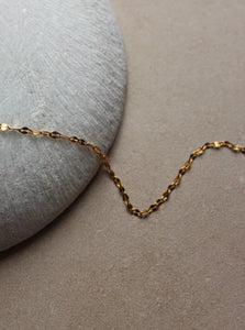 shiny chain gold stainless steel necklace salty threads