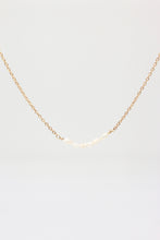Load image into Gallery viewer, Elena Pearl Bar Golden Necklace - Salty Threads
