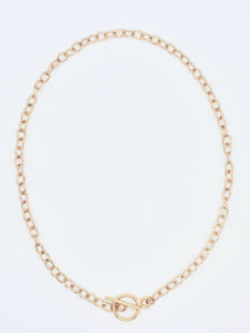 Chloe Golden Chain Toggle Necklace - Salty Threads