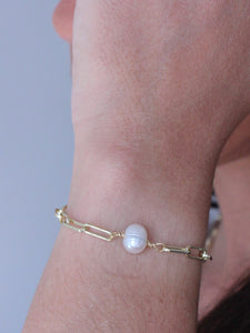 Clara Single Pearl Bracelet - Salty Threads