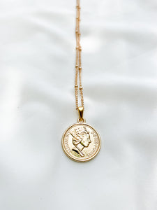 Alisa Golden Coin Necklace - Salty Threads
