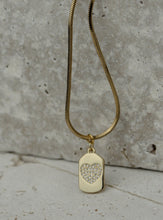 Load image into Gallery viewer, heart pendant gold necklace from salty threads