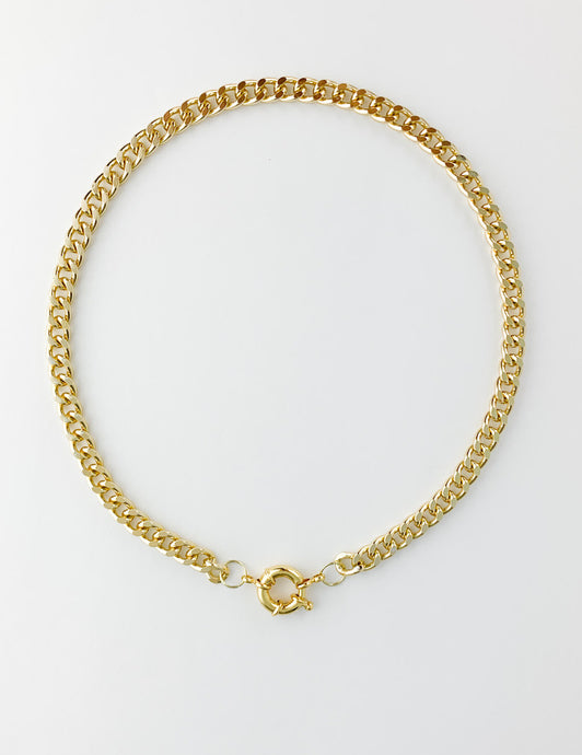 Malibu Cuban Chain Gold Necklace - Salty Threads