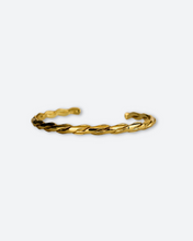 Load image into Gallery viewer, Celia Gold Twist Bangle